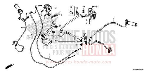 COMMUTATEUR/CABLE VFR800XH de 2017